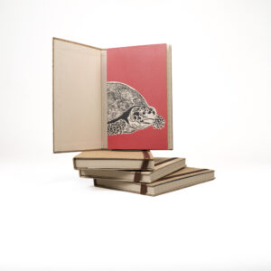 Libreta artesanal en papel de taruya- Tortuga Morrocoy