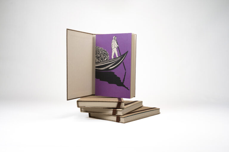 Libreta artesanal en taruya- Mujer pescadora