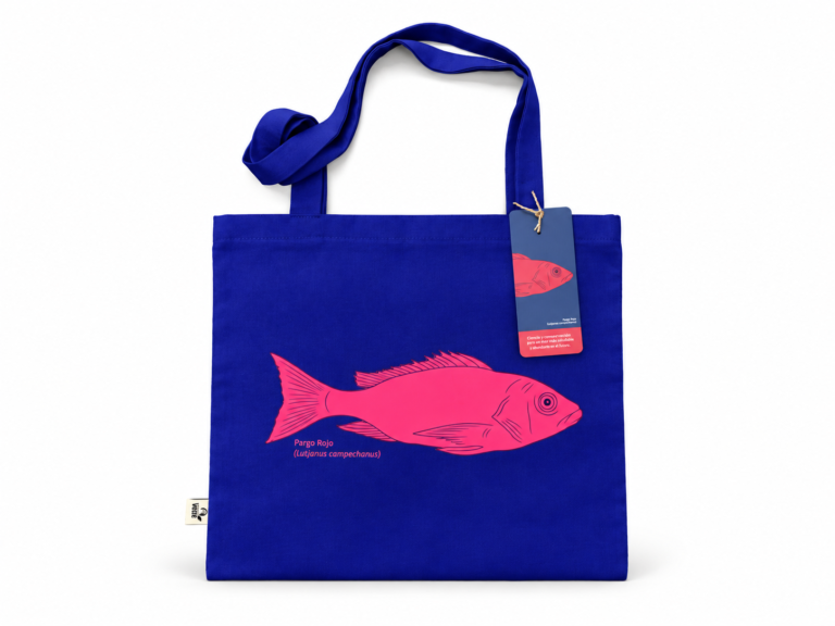 Cuidar el Mar – Bolsa lona Pargo Rojo