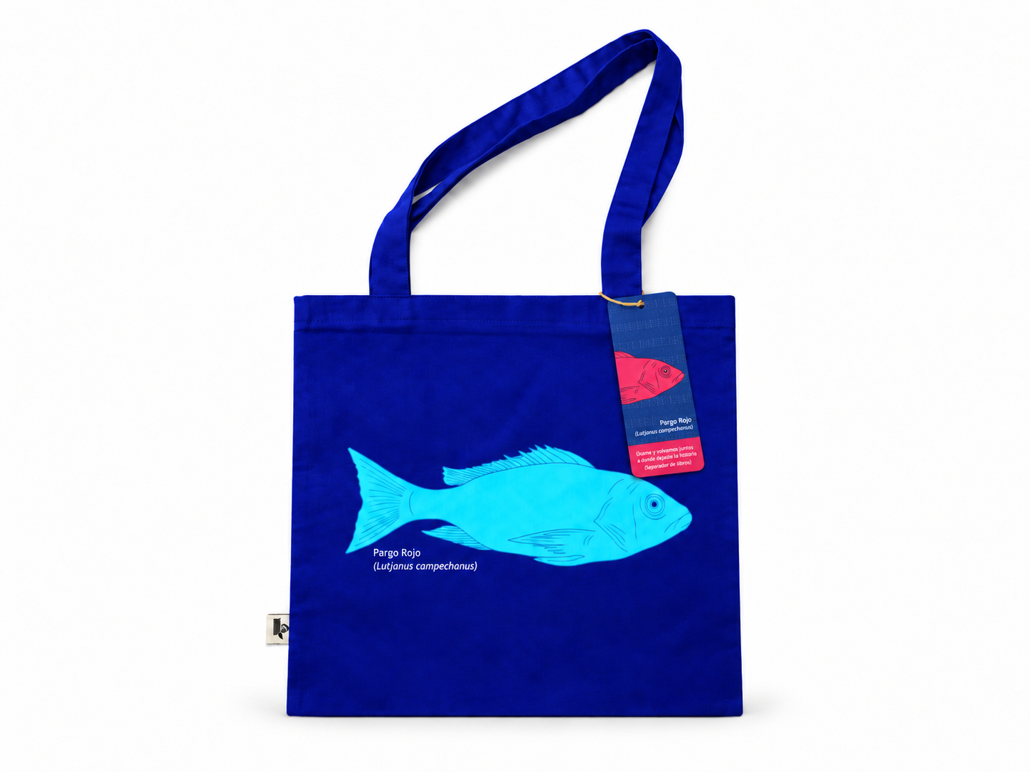 Cuidar el Mar – Bolsa lona Pargo Rojo - Imagen 2